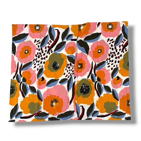 Marimekko Rosarium Floral Print Pillow Sham Set Of Two Cotton - Picture 3 of 4